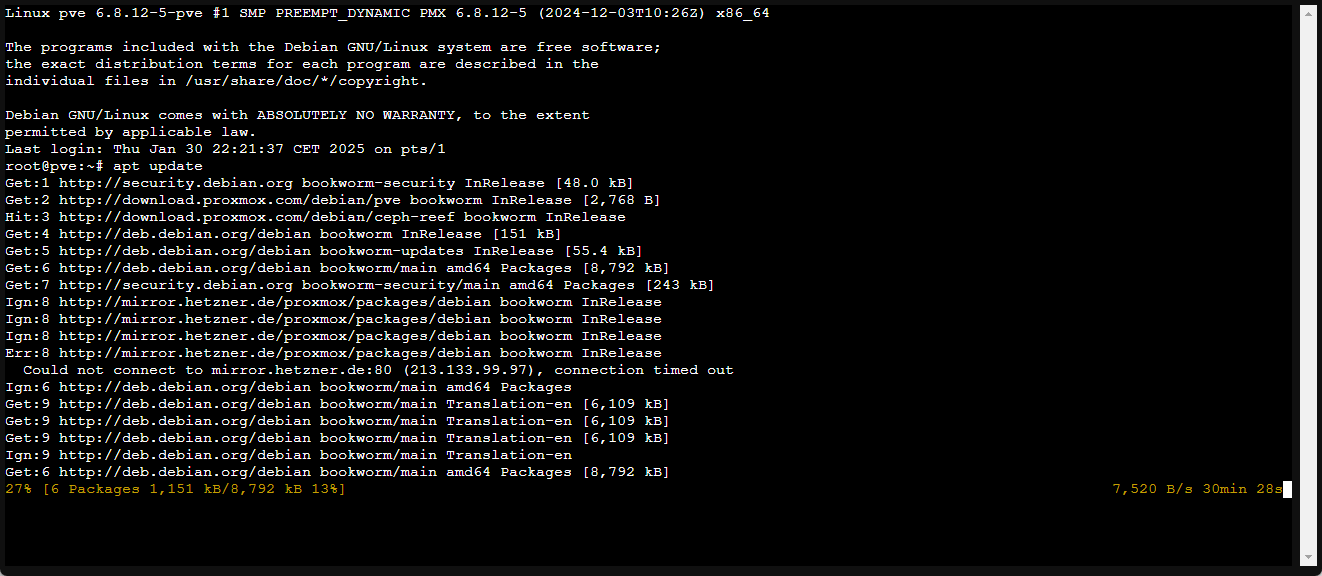 Proxmox update problems - Servers, NAS, and Home Lab - Linus Tech Tips